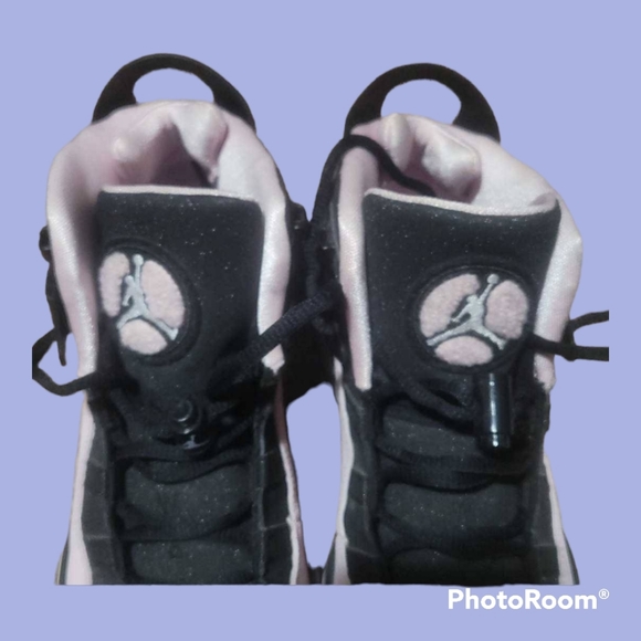 Jordan 6 rings GS snekers 'Black Pink Foam- Anthracite' suede - Picture 7 of 10